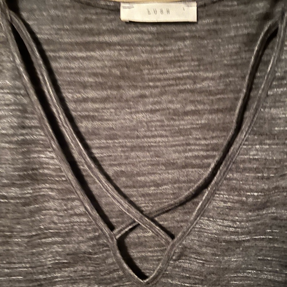☀️Lush T-shirt, marled gray size S/M - Picture 2 of 4